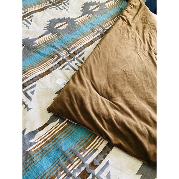 Carstens Comforter Bedding Lodge Double Twin Southwest Aztec Rustic Badlands Blu - Picture 7 of 10